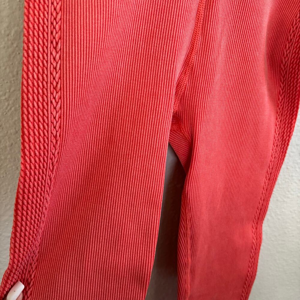 Offline by Aerie Orange Compression Workout Leggings No Pockets Women's Size XS - Picture 6 of 7